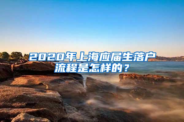 2020年上海应届生落户流程是怎样的？