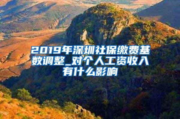 2019年深圳社保缴费基数调整_对个人工资收入有什么影响