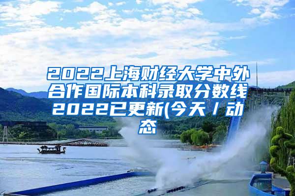 2022上海财经大学中外合作国际本科录取分数线2022已更新(今天／动态