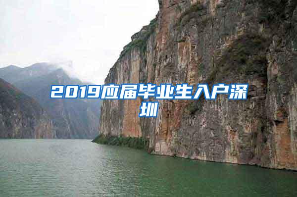 2019应届毕业生入户深圳