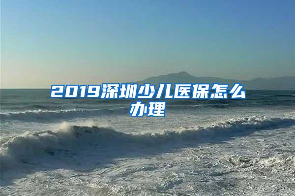 2019深圳少儿医保怎么办理