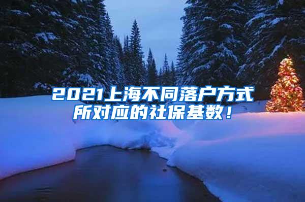 2021上海不同落户方式所对应的社保基数！