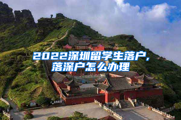 2022深圳留学生落户,落深户怎么办理