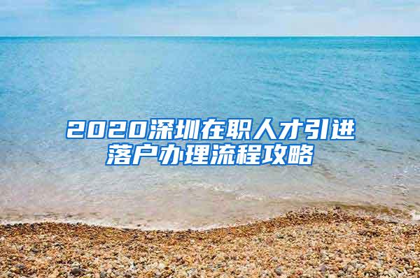 2020深圳在职人才引进落户办理流程攻略