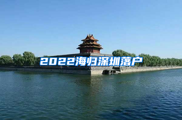 2022海归深圳落户