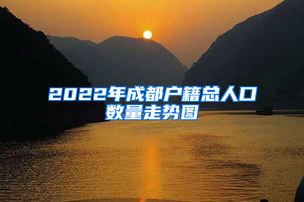 2022年成都户籍总人口数量走势图