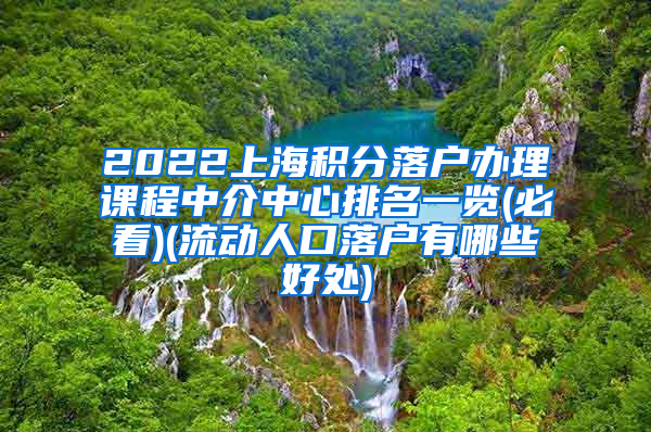 2022上海积分落户办理课程中介中心排名一览(必看)(流动人口落户有哪些好处)