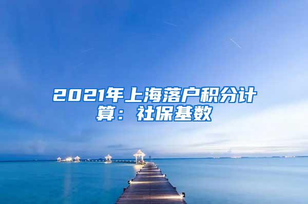 2021年上海落户积分计算：社保基数