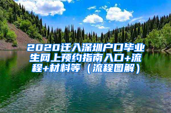 2020迁入深圳户口毕业生网上预约指南入口+流程+材料等（流程图解）