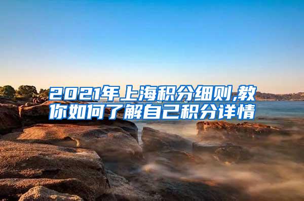 2021年上海积分细则,教你如何了解自己积分详情