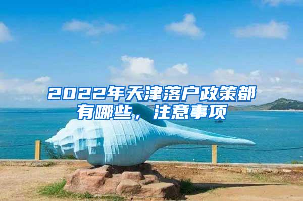 2022年天津落户政策都有哪些，注意事项