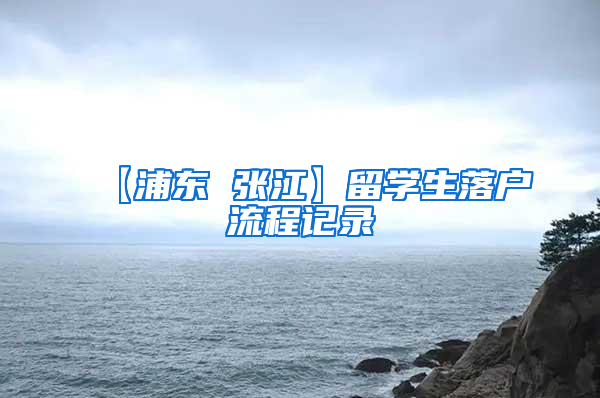 【浦东 张江】留学生落户流程记录