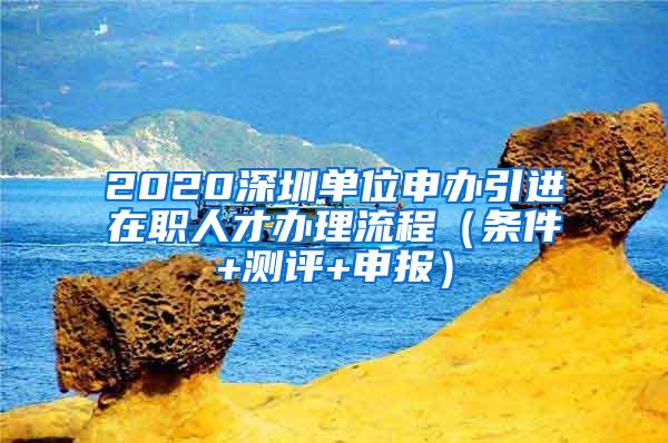 2020深圳单位申办引进在职人才办理流程（条件+测评+申报）