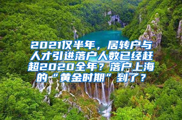 2021仅半年，居转户与人才引进落户人数已经赶超2020全年？落户上海的“黄金时期”到了？