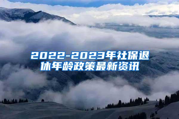 2022-2023年社保退休年龄政策最新资讯