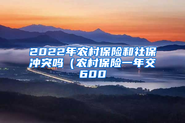 2022年农村保险和社保冲突吗（农村保险一年交600