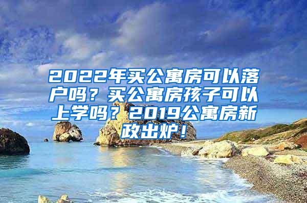 2022年买公寓房可以落户吗？买公寓房孩子可以上学吗？2019公寓房新政出炉！