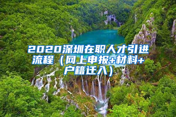 2020深圳在职人才引进流程（网上申报+材料+户籍迁入）