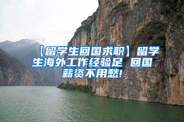 【留学生回国求职】留学生海外工作经验足 回国薪资不用愁!