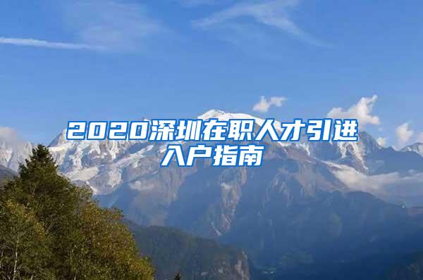 2020深圳在职人才引进入户指南