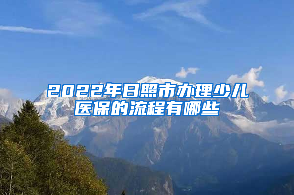 2022年日照市办理少儿医保的流程有哪些