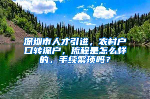 深圳市人才引进，农村户口转深户，流程是怎么样的，手续繁琐吗？