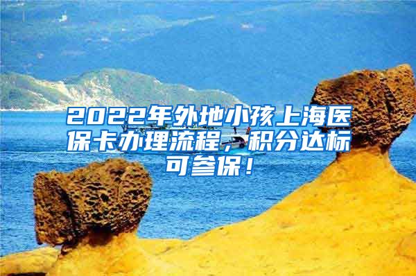 2022年外地小孩上海医保卡办理流程，积分达标可参保！