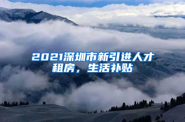 2021深圳市新引进人才租房，生活补贴