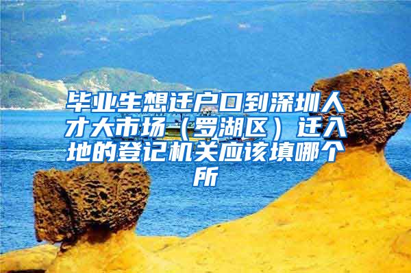 毕业生想迁户口到深圳人才大市场（罗湖区）迁入地的登记机关应该填哪个所