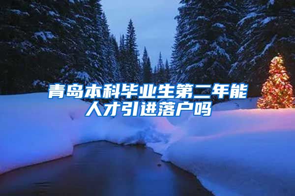 青岛本科毕业生第二年能人才引进落户吗