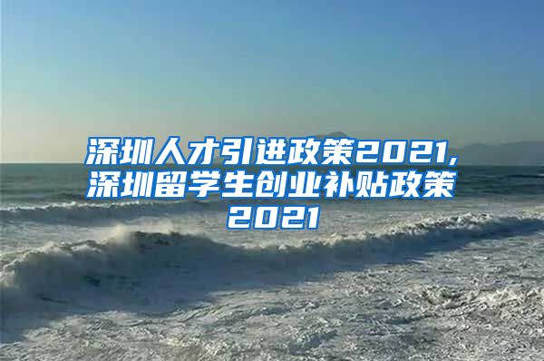 深圳人才引进政策2021,深圳留学生创业补贴政策2021