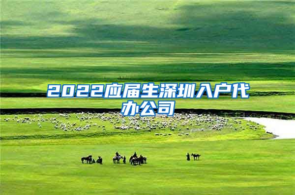 2022应届生深圳入户代办公司