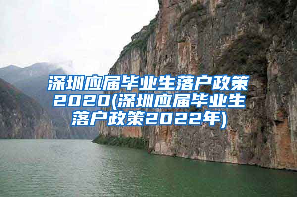 深圳应届毕业生落户政策2020(深圳应届毕业生落户政策2022年)