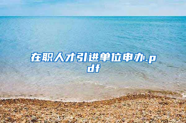 在职人才引进单位申办.pdf