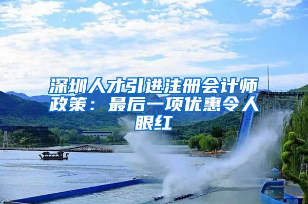 深圳人才引进注册会计师政策：最后一项优惠令人眼红