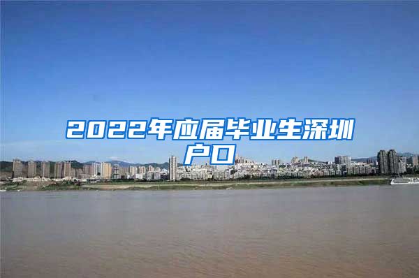 2022年应届毕业生深圳户口