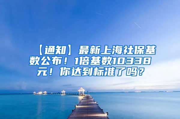 【通知】最新上海社保基数公布！1倍基数10338元！你达到标准了吗？