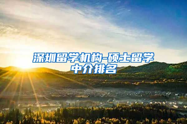 深圳留学机构-硕士留学中介排名