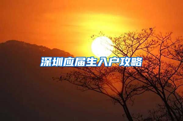 深圳应届生入户攻略