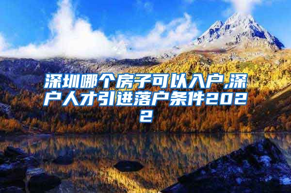 深圳哪个房子可以入户,深户人才引进落户条件2022