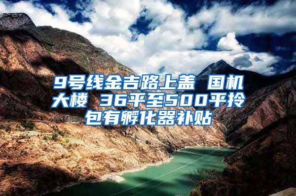 9号线金吉路上盖 国机大楼 36平至500平拎包有孵化器补贴