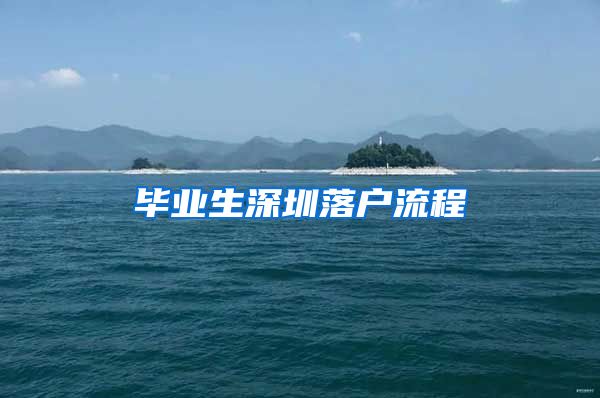 毕业生深圳落户流程