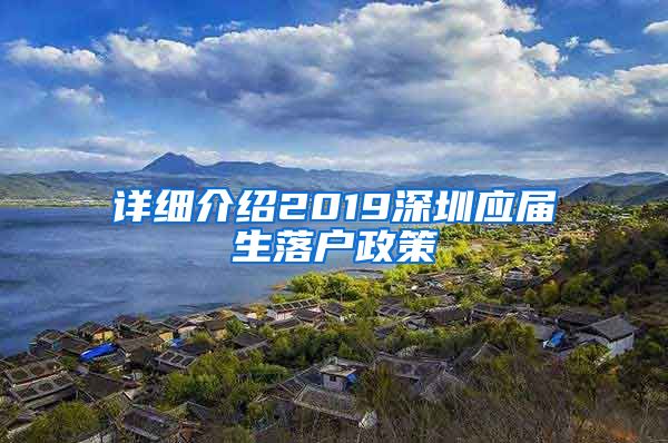 详细介绍2019深圳应届生落户政策