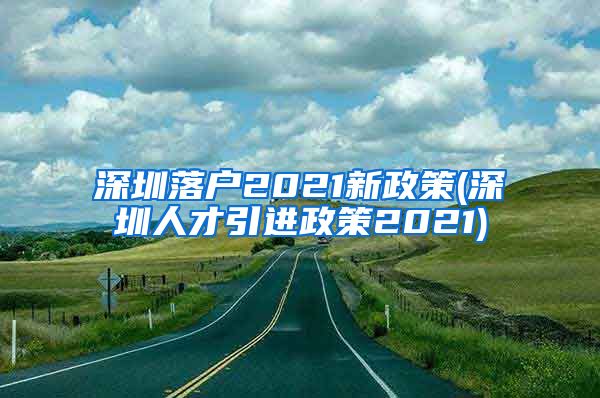 深圳落户2021新政策(深圳人才引进政策2021)