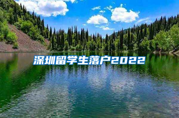 深圳留学生落户2022