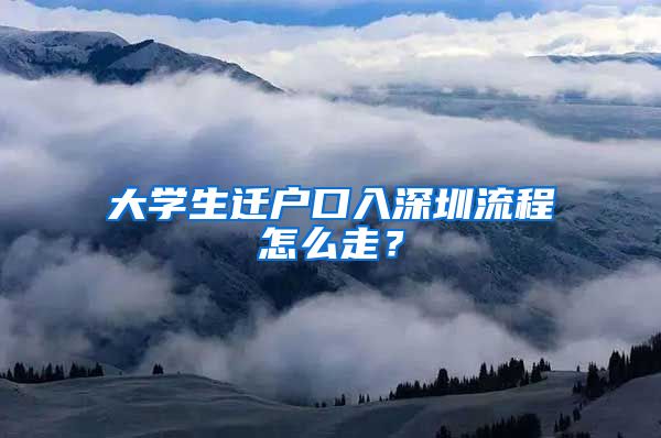 大学生迁户口入深圳流程怎么走？