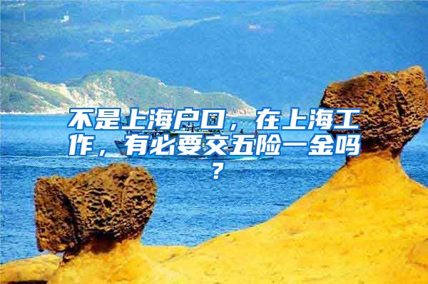 不是上海户口，在上海工作，有必要交五险一金吗？