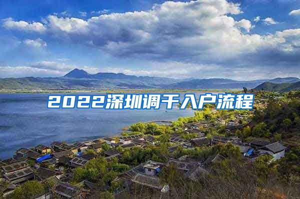 2022深圳调干入户流程