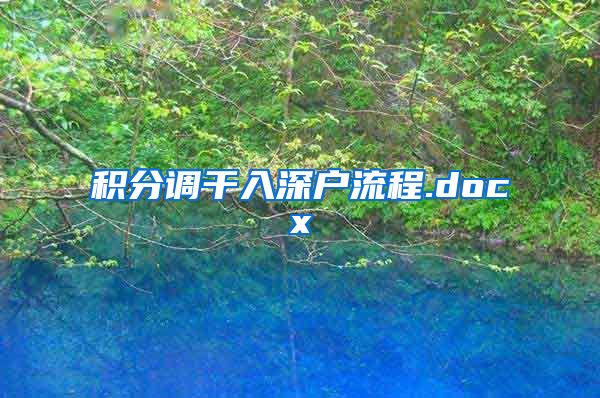 积分调干入深户流程.docx