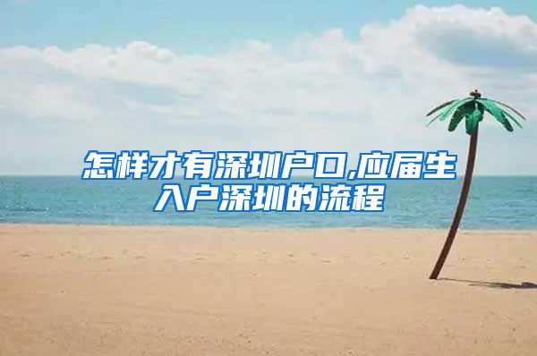 怎样才有深圳户口,应届生入户深圳的流程